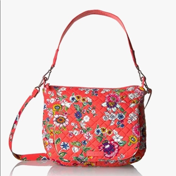 Vera Bradley Handbags - VERA BRADLEY CARSON shoulder bag,CORAL FLORAL!NWOT